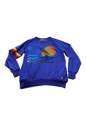 Aviator Nation Windsurf Crewneck Sweatshirt Beach Surf Retro Size XL